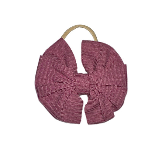 Magnificent Mauve Messy Nylon Headband