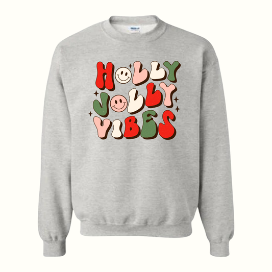 Holly Jolly Vibes Crewneck