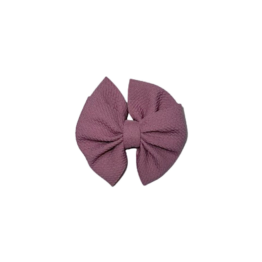 Ash Violet Messy Clip Bow