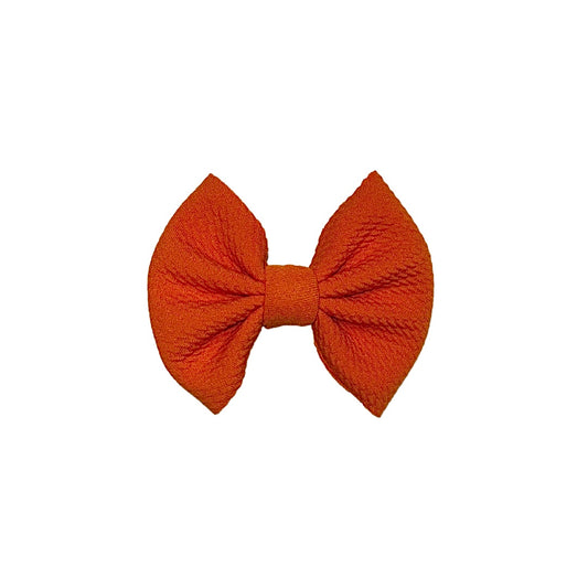 Orange Marmalade Clip Bow