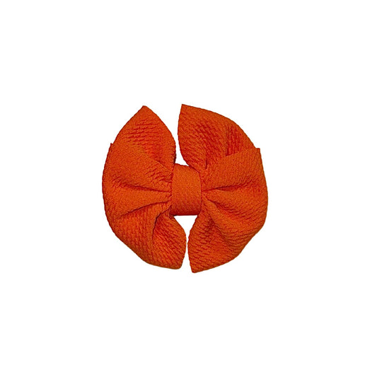 Orange Marmalade Messy Clip Bow